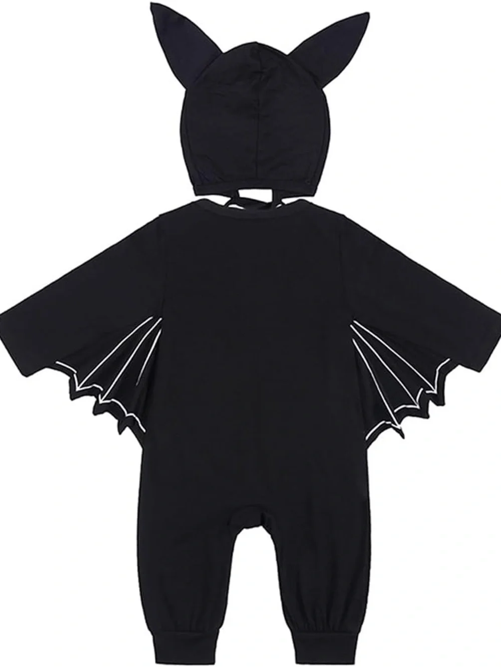 Black Bat Hooded Baby Costume Romper